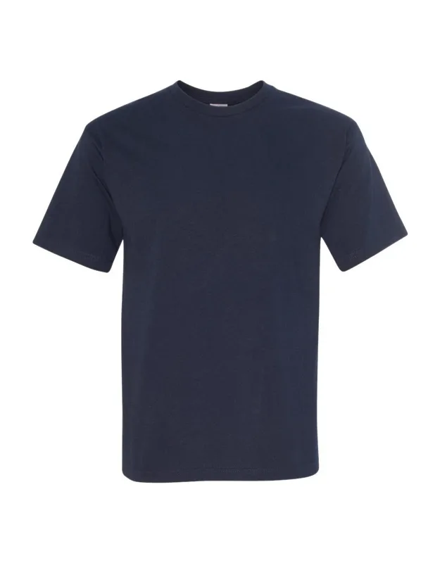 Bayside Usa-made T-shirt With Pre-shrunk Fabric And Double-needle Stitched Sleeves