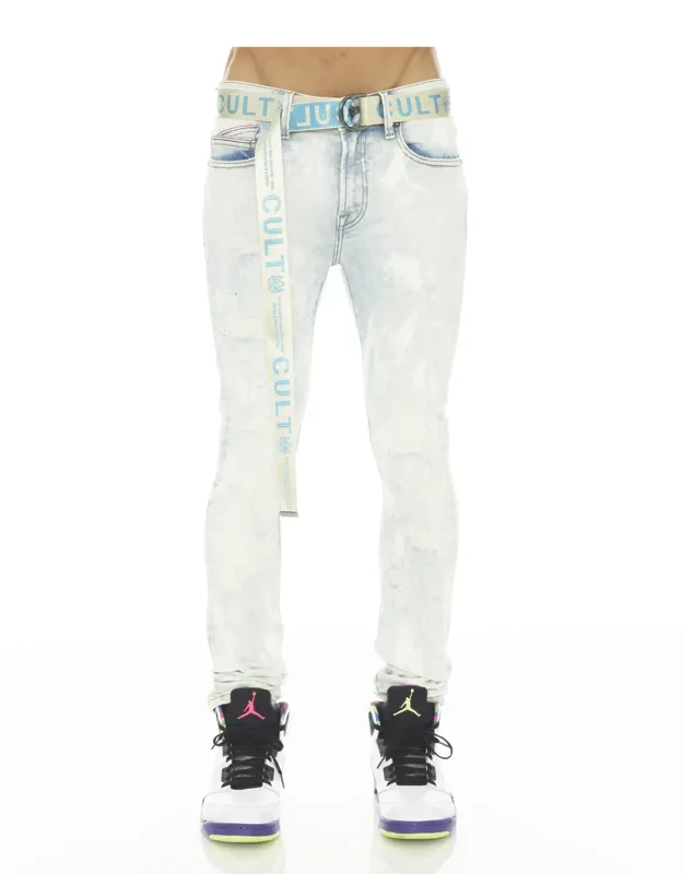 Punk Super Skinny Stretch W/ Belt In - Narrow Leg & Utility Belt