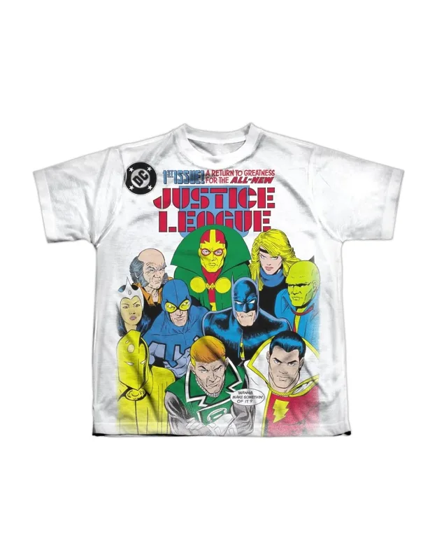 Justice League Of America Return To Greatness Short Sleeve Tee - Stylish For Everyday Wear, 100% Polyester