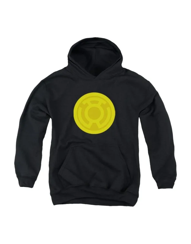 Green Lantern Yellow Symbol Youth Pull Over Hoodie - Stylish And Great For Everyday Wear