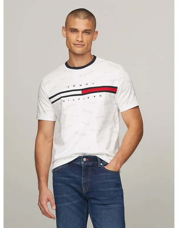Signature Flag Stripe Logo T-shirt