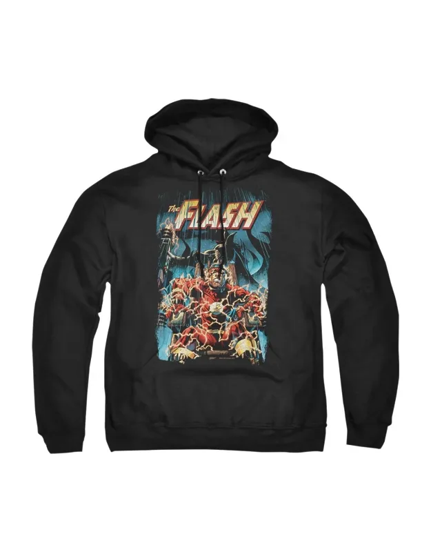 Justice League Of America Electric Chair Adult Pull Over Hoodie - Stylish For Everyday Wear, 50% Cotton And 50% Polyester