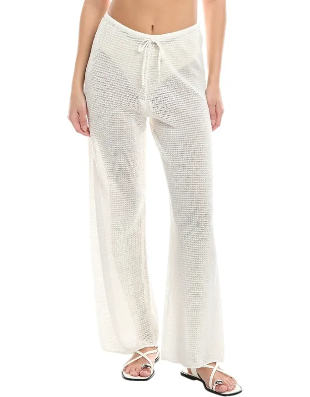 Knit Drawstring Linen Pants