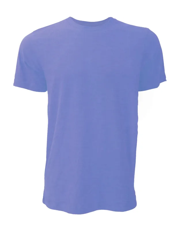 Canvas Jersey Crew Neck Short Sleeve T-shirt - Ribbed Neckline, Slim Fit