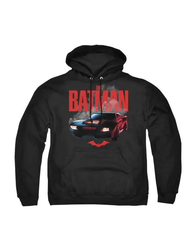 The Batman (2022) Batmobile Adult Pull Over Hoodie - Stylish For Everyday Wear, 50% Cotton And 50% Polyester