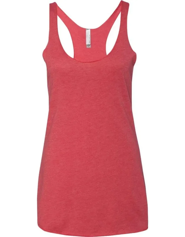 Next Level Triblend Racerback Tank With Flatlock Finished Hems And Satin Label