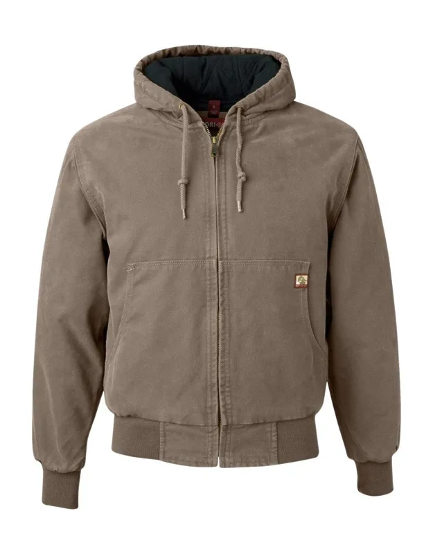 Cheyenne Boulder Cloth Hooded Jacket With Tricot Quilt Lining