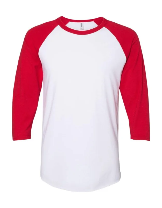 Premium Blend Ringspun Raglan Baseball T-shirt With Moisture Wicking Properties