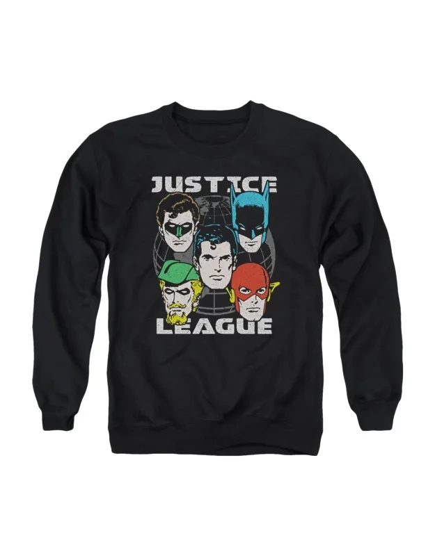 Justice League Of America Head Of States Crewneck Sweatshirt