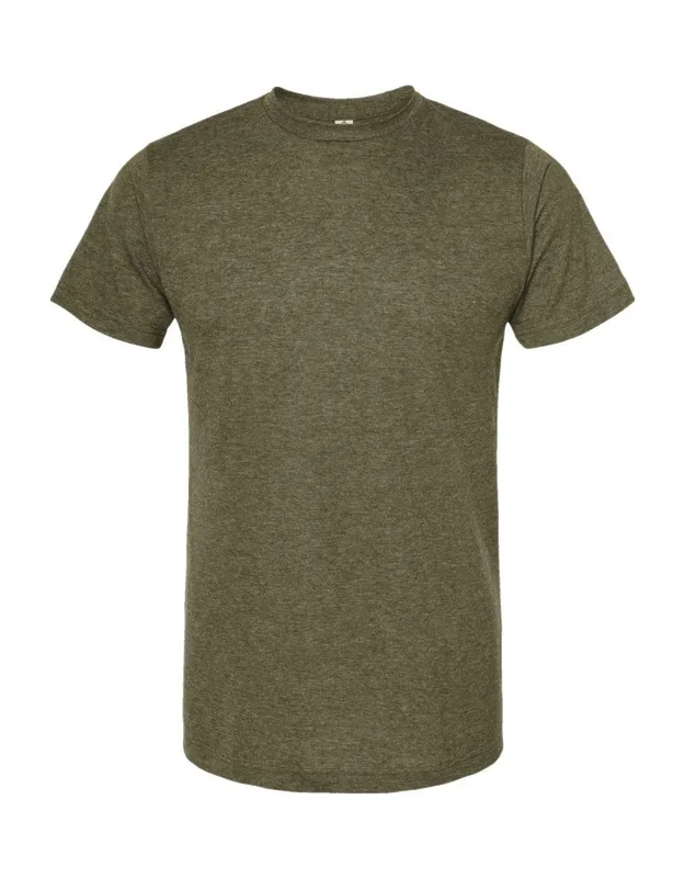 Poly-rich T-shirt With Ribbed Crewneck And Double-needle Stitching