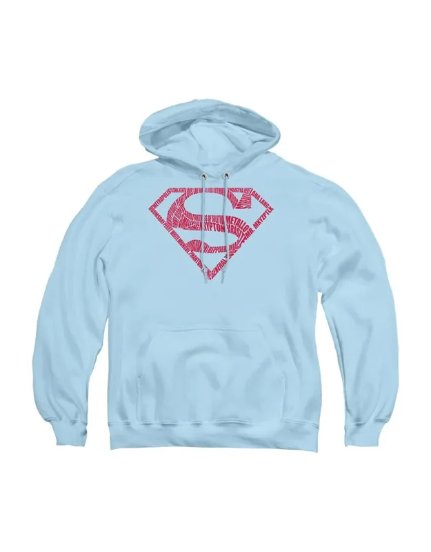 Superman Word Shield Hoodie