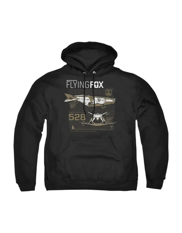 Justice League Movie Flying Fox Hoodie - Stylish Everyday Wear, 50% Cotton And 50% Polyester