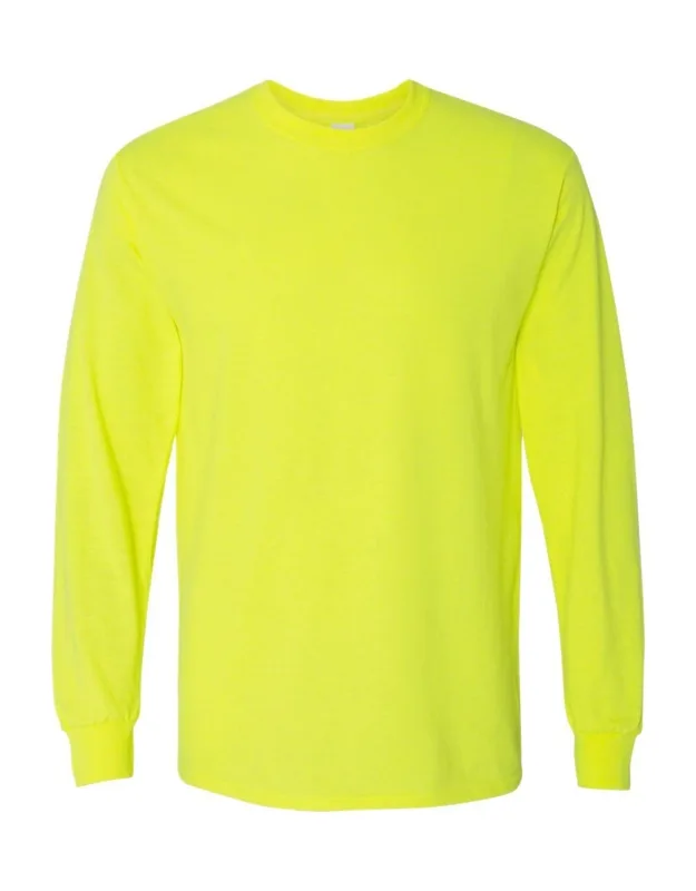 Gildan Heavy Cotton Long Sleeve T-shirt, Midweight Fabric, Classic Fit