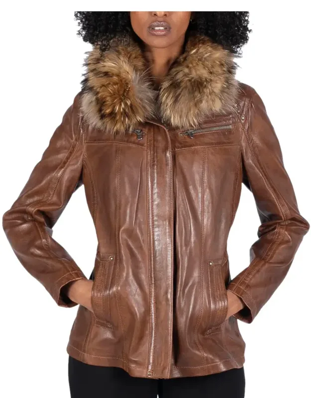 Leather Short Coat
