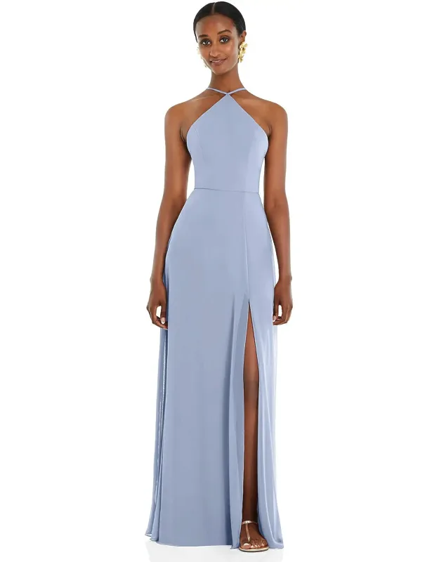 Diamond Halter Maxi Dress