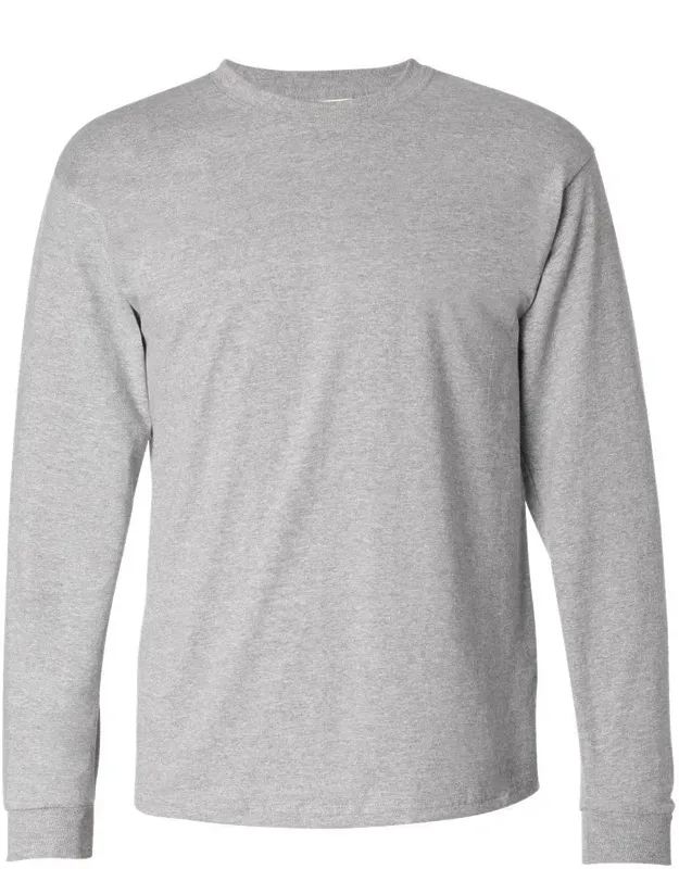 Hanes Authentic Long Sleeve T-shirt With Classic Fit And Ribbed Crewneck