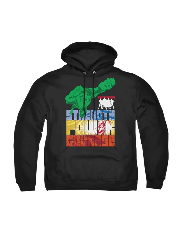 Justice League Of America Heroic Qualities Hoodie, 50% Cotton And 50% Polyester