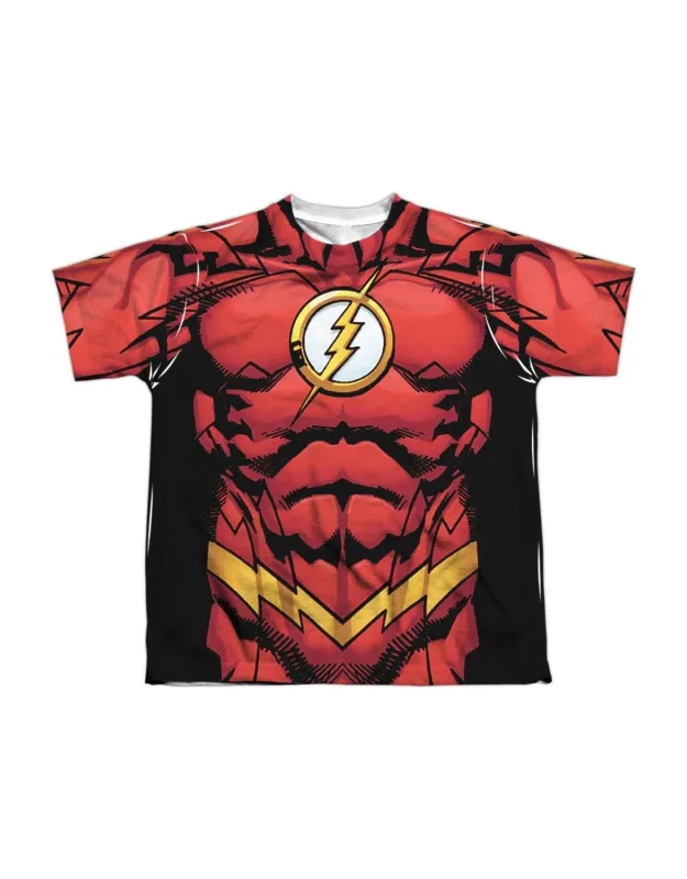 Justice League Of America Flash 52 Short Sleeve Poly Crew Tee - Stylish For Everyday Wear