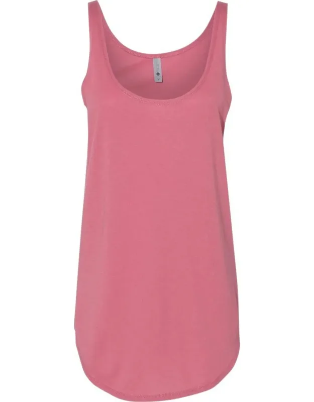 Next Level Tank With Scoop Neckline And Curved Hem