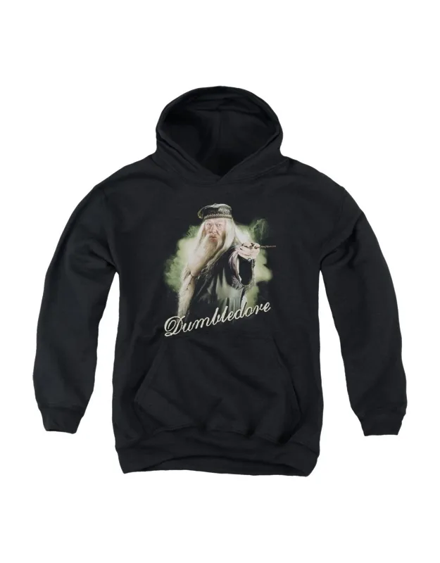 Harry Potter Dumbledore Wand Youth Pull Over Hoodie - Stylish And Great For Everyday Wear