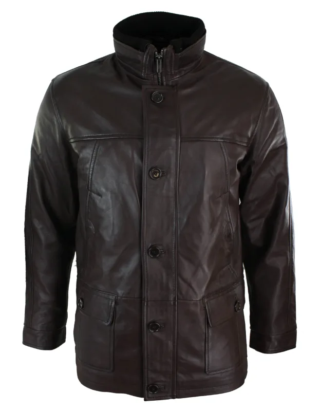 Leather Military Hunting Jacket