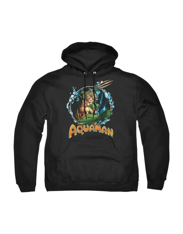 Justice League Of America Ruler Of The Seas Adult Pull Over Hoodie / Hooded Sweatshirt
