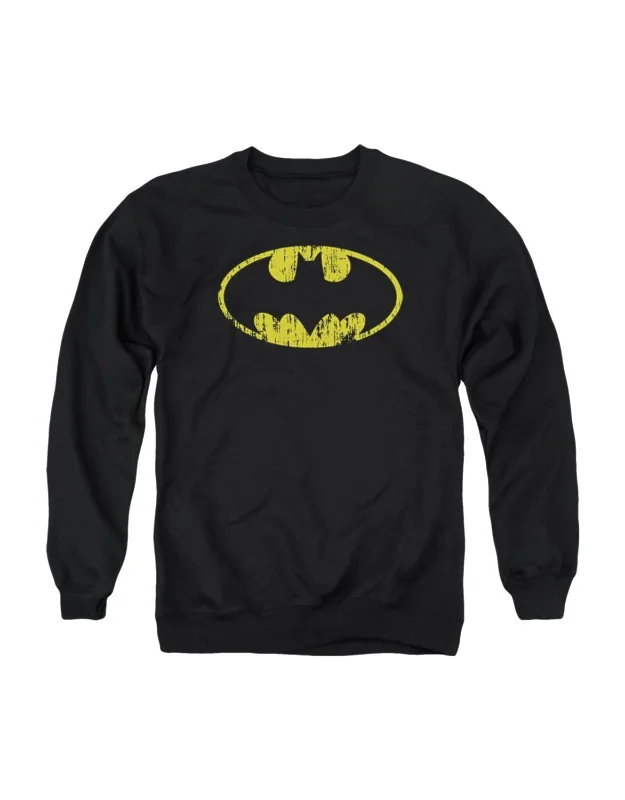 Classic Logo Distressed Crewneck Sweatshirt