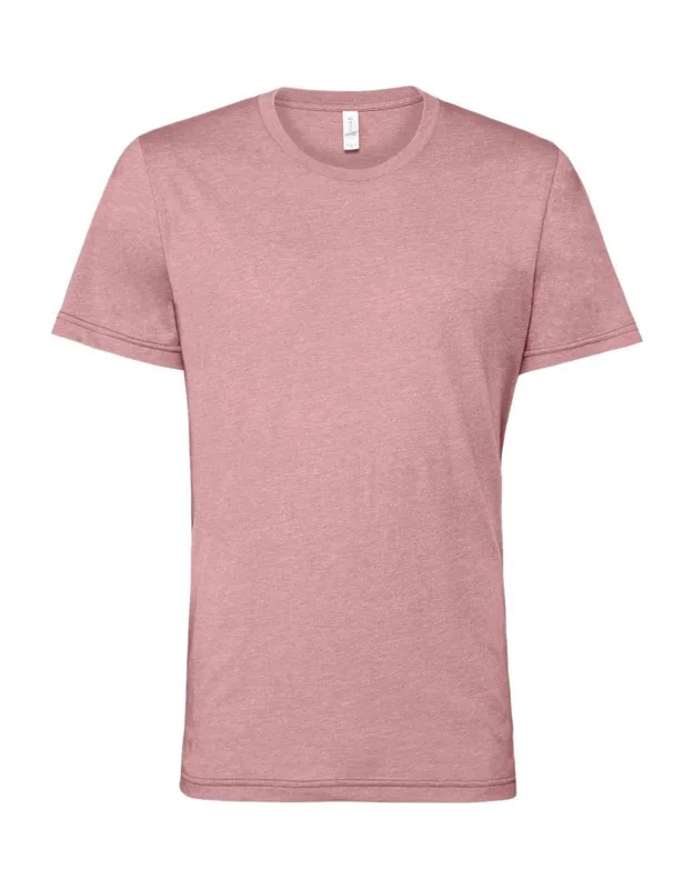 Bella + Canvas Cvc Jersey Tee Retail Fit, Coverstitched Collar And Sleeves