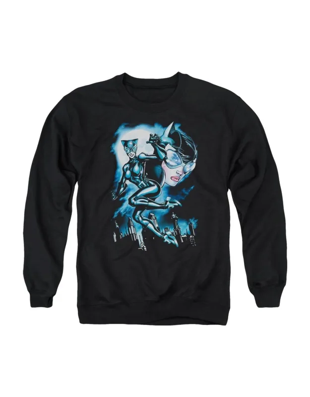 Moonlight Cat Crewneck Sweatshirt