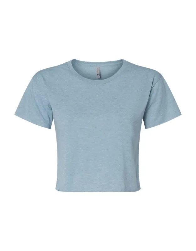 Next Level Festival Crop Top With Relaxed Fit And Raw Edge Design