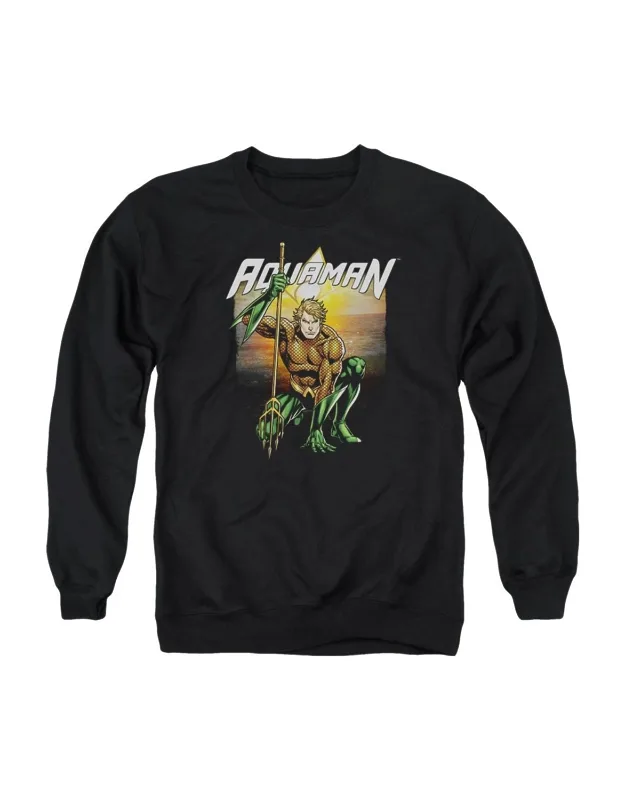 Justice League Of America Beach Sunset Crewneck Sweatshirt