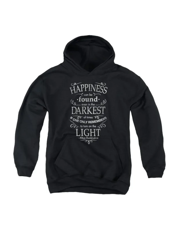 Harry Potter Happiness Youth Pull Over Hoodie - Stylish And Great For Everyday Wear