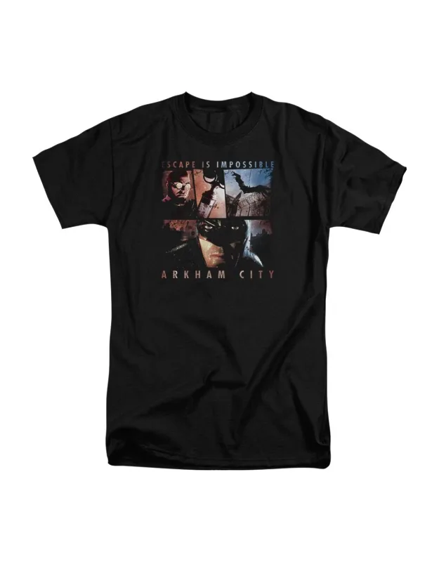 Batman Arkham City Escape Is Impossible Short Sleeve Adult Tall Tee Stylish Easy Everyday Wear