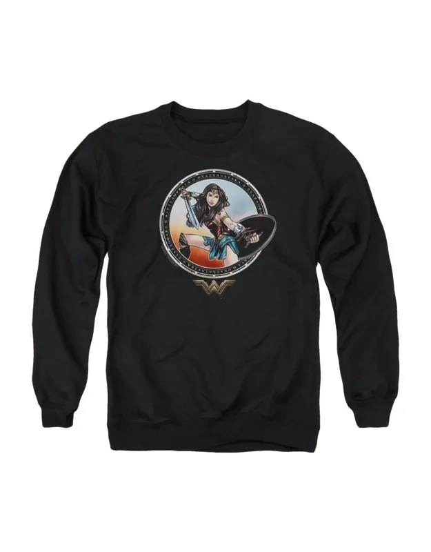 Wonder Woman Movie Battle Pose Crewneck Sweatshirt