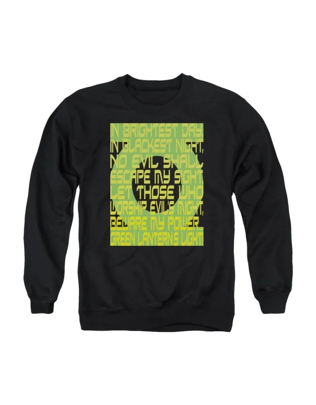 Green Lantern Oath Adult Crewneck Sweatshirt