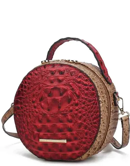Ynnari Crossbody Croc-embossed Round Chic Handbag Top Handle