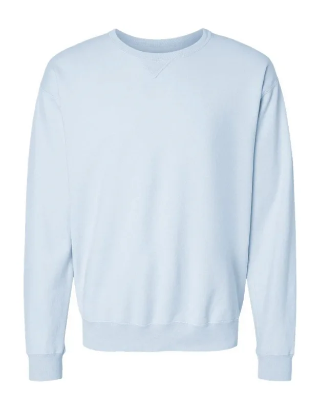 Comfortwash Crewneck Sweatshirt With Twill Neck Tape And Ribbed Cuffs