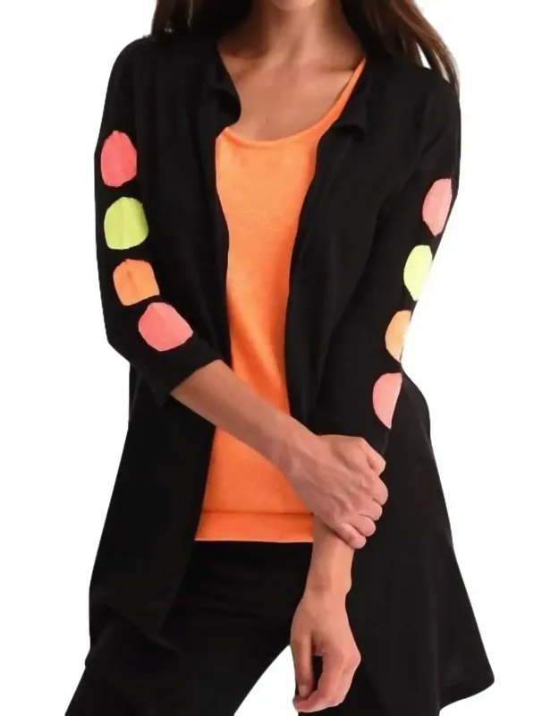 Polkadot 3/4 Sleeve Cardigan