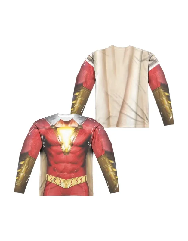 Shazam Uniform Long Sleeve Crew Tee