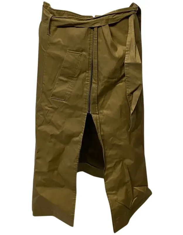 Belted Asymmetric Skirt