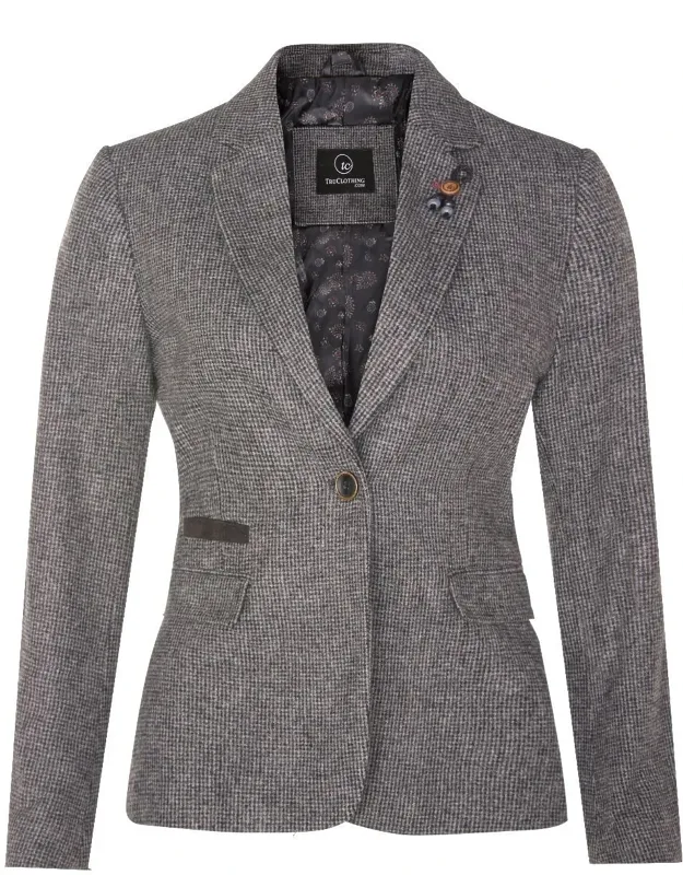 Tweed 1920s Herringbone Blazer