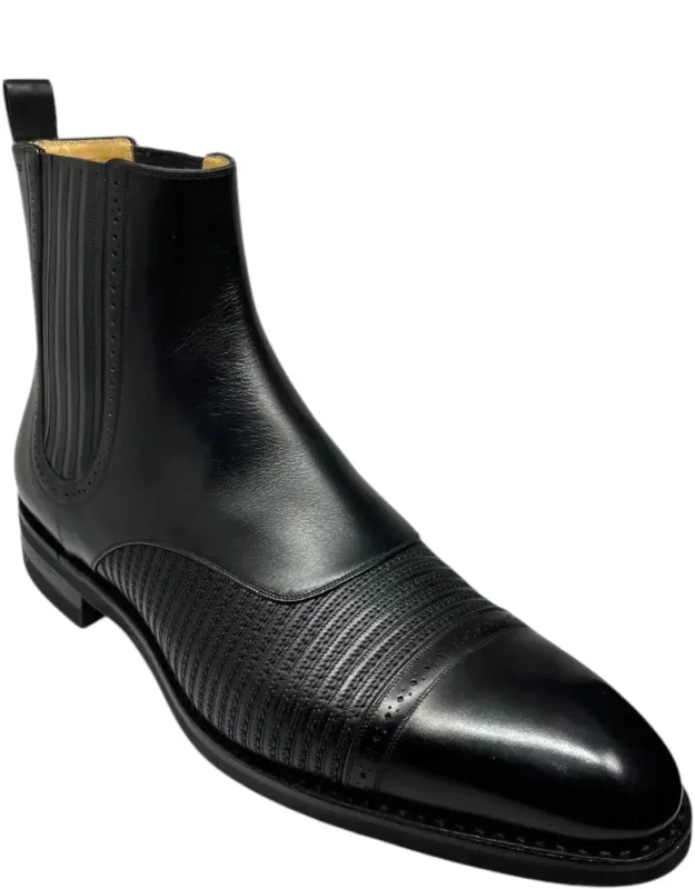 Skirian Calf Plain Leather Chelsea Boots