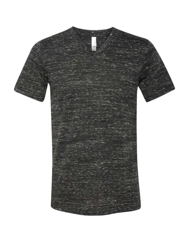 Textured Jersey V-neck Tee