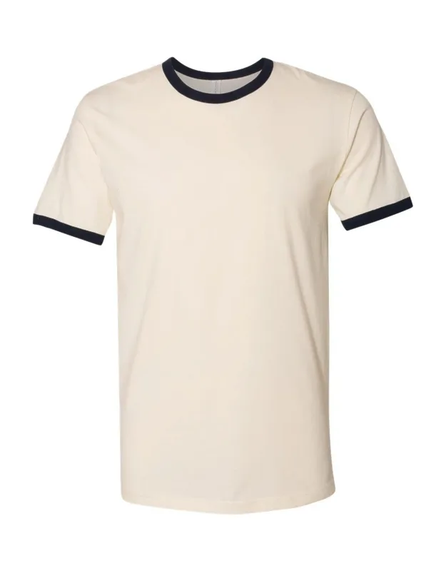Next Level Cotton Ringer T-shirt 4.3 Oz. Combed Ringspun