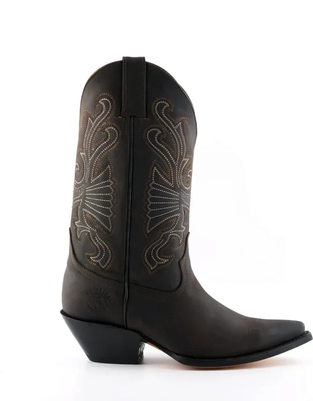 Leather Western Cowboy Boots