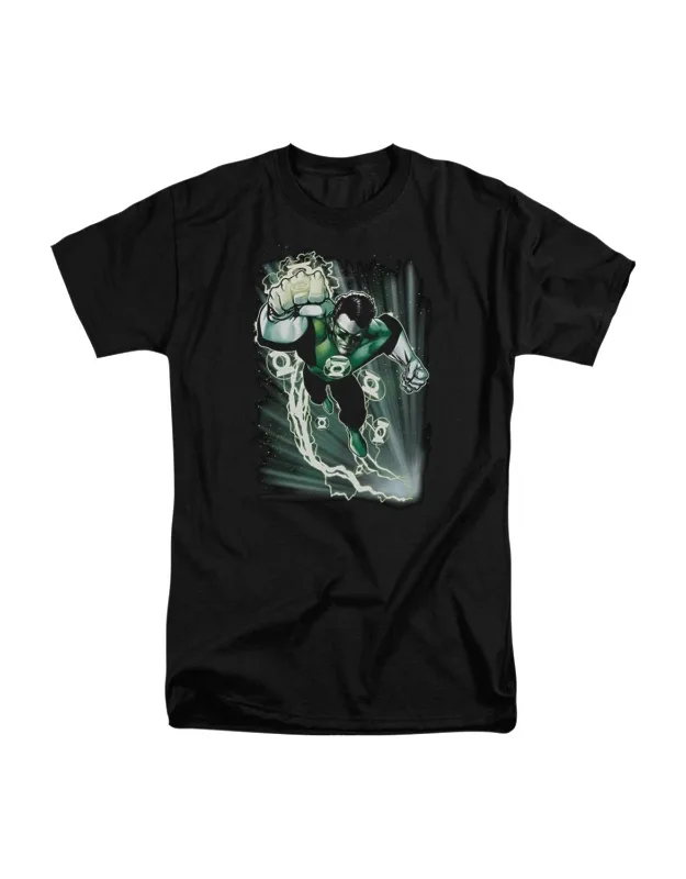 Justice League Of America Emerald Energy Short Sleeve Tee 100% Cotton