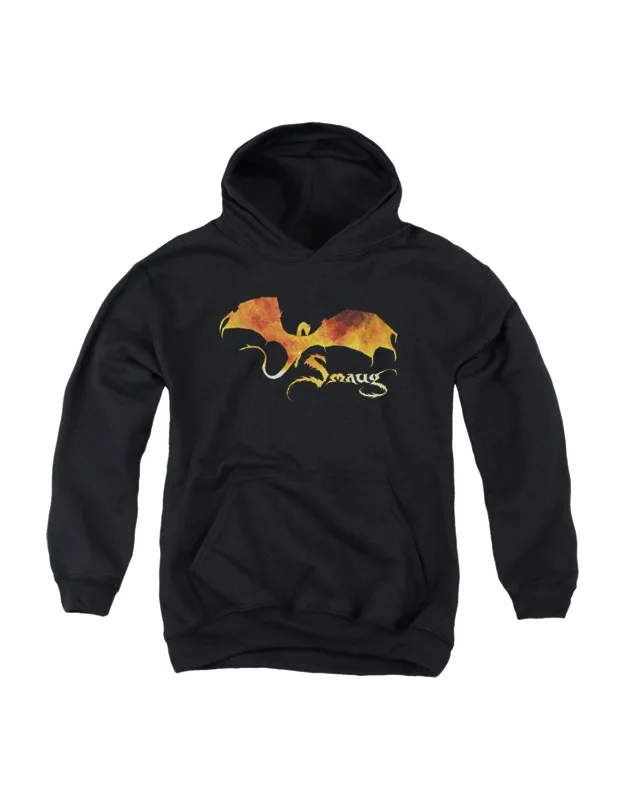 Hobbit Smaug On Fire Pullover Hoodie