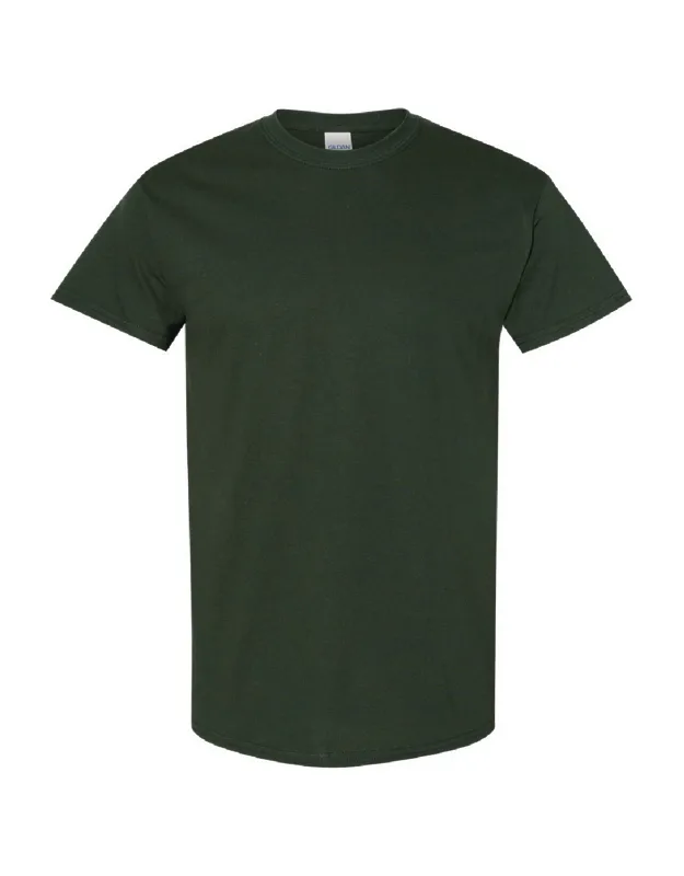 Gildan Heavy Cotton Short-sleeved T-shirt, 100% Cotton, Crew Neck