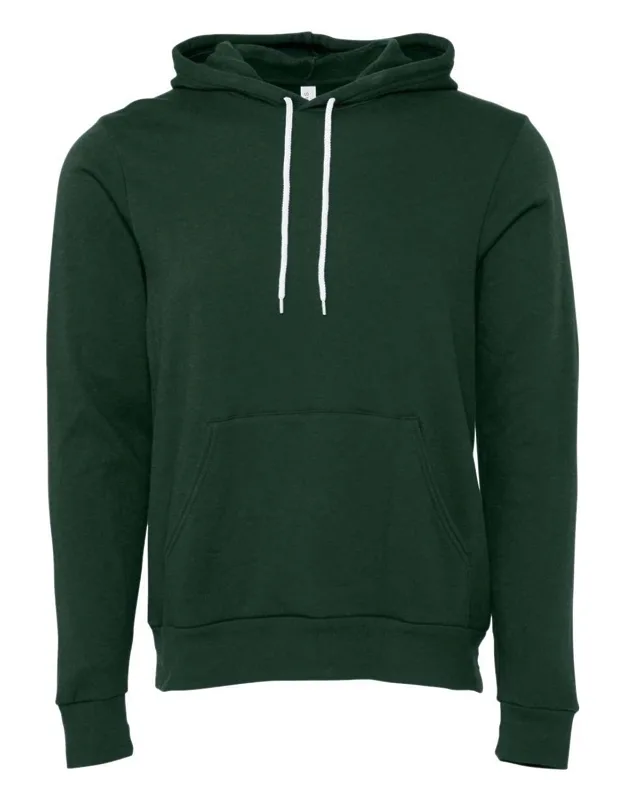Sponge Fleece Hoodie With Pouch Pocket And Ribbed Cuffs