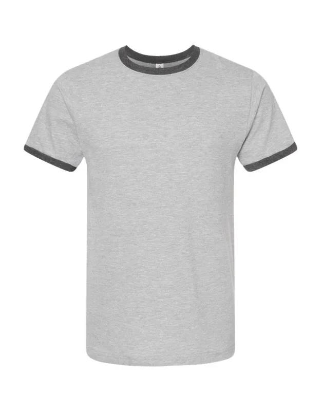 Fine Jersey Ringer T-shirt, Reactive-dyed For Longer Lasting Color, Pre-washed To Minimize Shrinkage